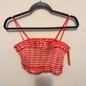 Colsie Gingham crop top